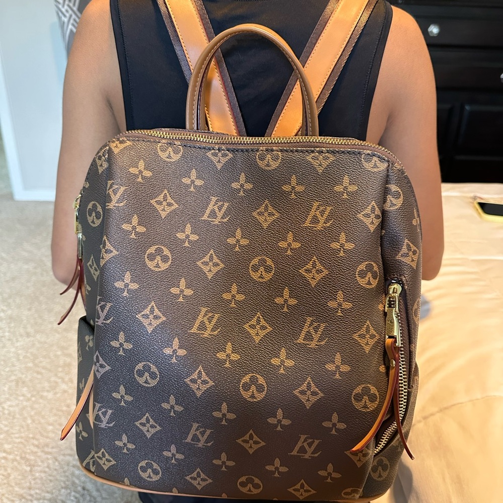 Monogram Brown Backpack